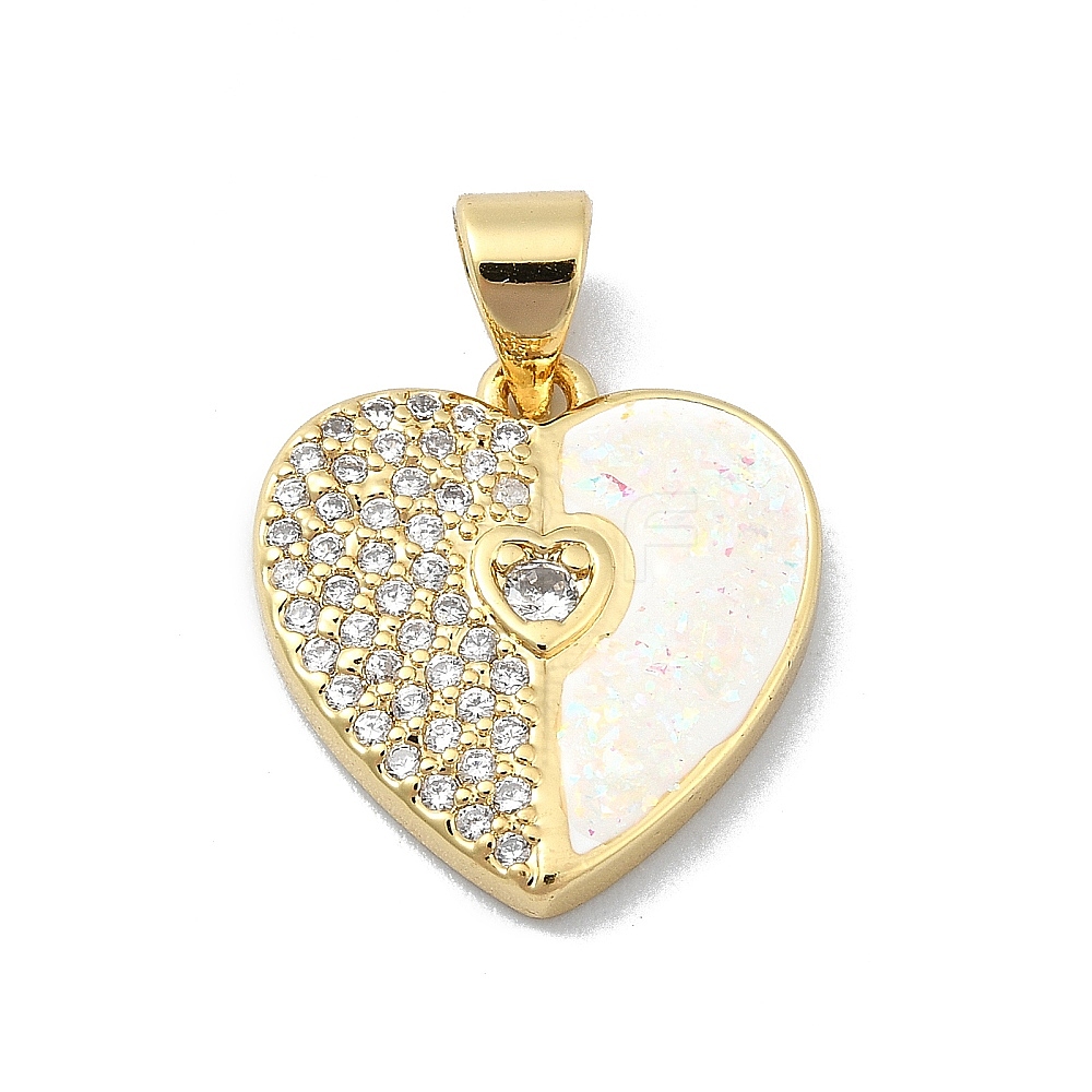 Wholesale Brass Micro Pave Clear Cubic Zirconia Pendants