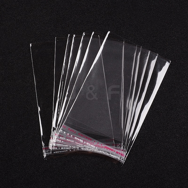 Wholesale Cellophane Bags, Clear, 99x70x0.025mm - Jewelryandfindings.com