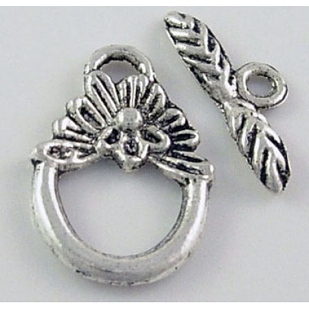 Tibetan Silver Toggle Clasps A0122Y-1