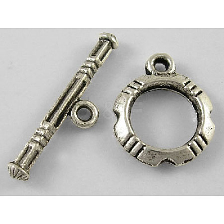 Tibetan Style Alloy Toggle Clasps LF0322Y-NF-1