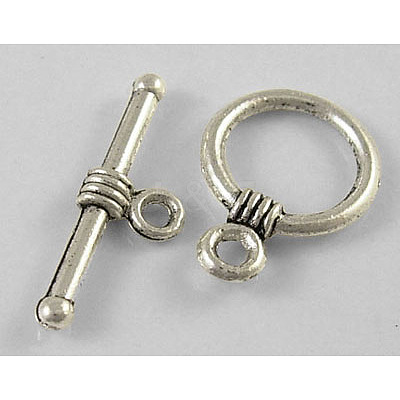 Tibetan Style Alloy Toggle Clasps LF1184Y-NF-1