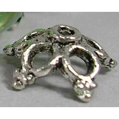 Tibetan Silver Bead Caps AA840-1