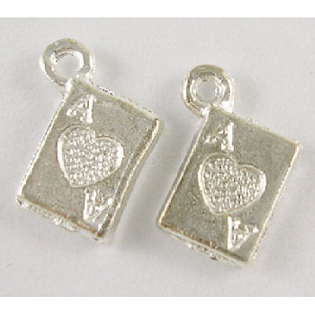 Tibetan Silver Color Plated Charms AC0322-S-1