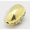 Metal Alloy Rhinestones Beads ALRI-B062-1-2