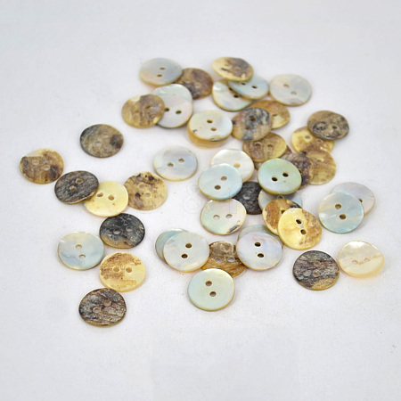 Pearl Oyster Shell Buttons NNA0VFP-1