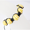 Fashion Diamond Resin Rhinestone Bracelets BJEW-A027-4-2
