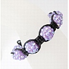 Fashion Diamond Resin Rhinestone Bracelets BJEW-A027-5-2