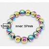 Non-Magnetic Synthetic Hematite Bracelets BJEW-B142-1-2