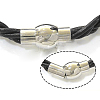 Fashion Braided Leather Cord Bracelets BJEW-N116-69A-2