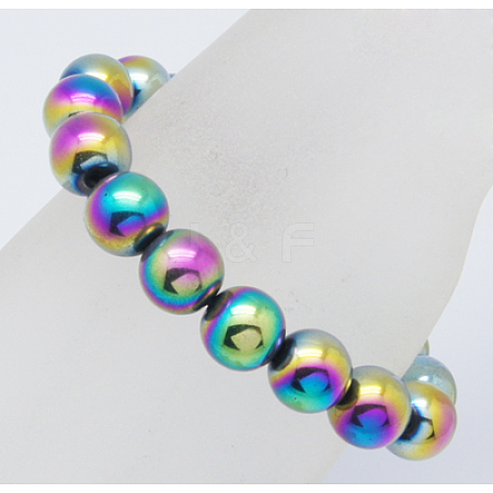 Non-Magnetic Synthetic Hematite Bracelets BJEW-B142-1-1