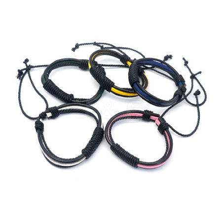Leather Bracelets BJEW-Q116-M-1