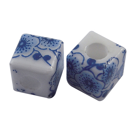 Handmade Blue and White Porcelain Beads CFF047Y-1