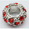 Alloy Rhinestone European Beads CPDL-H998-14-1