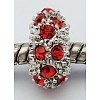 Alloy Rhinestone European Beads CPDL-H998-14-2