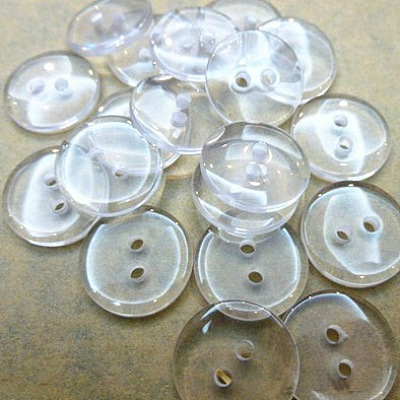 Lucid Round 2-hole Shirt Button BRB1B3E-1