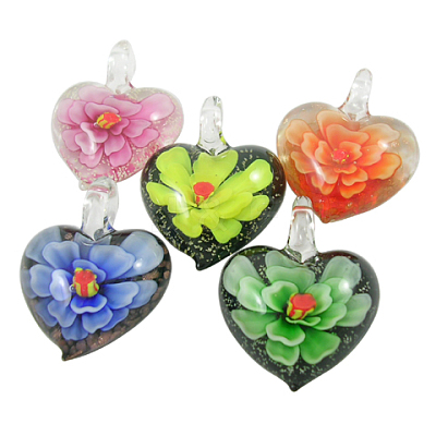 Handmade Lampwork Pendants DP361J-1