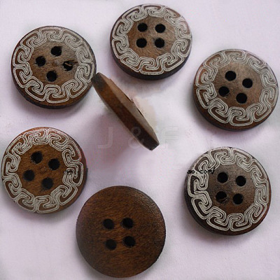 4-hole Flat Back Round Buttons FNA160L-1