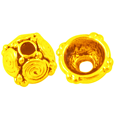 Alloy Bead Caps EA9034Y-G-1