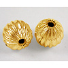 Brass Corrugated Beads EC032-G-1