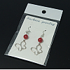 Dangle Butterfly Earrings EJEW-JE00179-3