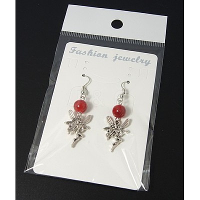 Dangle Fairy Earrings EJEW-JE00196-1