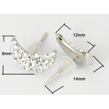 Austrian Crystal Earrings EJEW-Q371-561-1