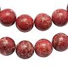 Synthetic Imperial Jasper Beads Strands G-H014-3-1-1