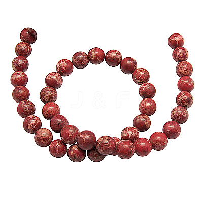Synthetic Imperial Jasper Beads Strands G-H014-3-2-1
