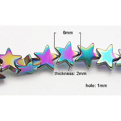 Non-Magnetic Synthetic Hematite Beads G-Q519-1-1