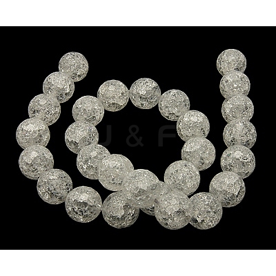 Synthetic Crackle Quartz Beads Strands G-SF14MM-44-1