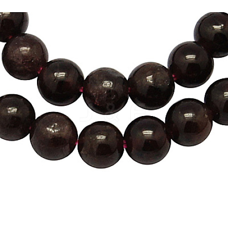 Natural Garnet Bead Strands G-A036-B-1