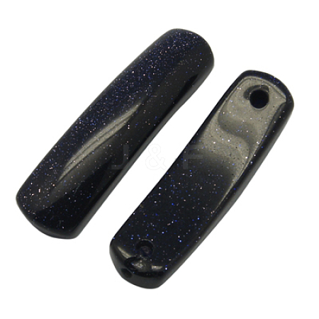 Synthetic Blue Goldstone Connectors G-GP046-5-1