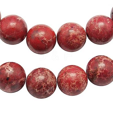 Synthetic Imperial Jasper Beads Strands G-H014-3-1-1