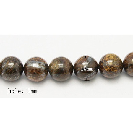 Natural Bronzite Beads Strands G-Q605-26-1