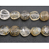 Coffee Watermelon Stone Glass Beads Strands G364-62-1