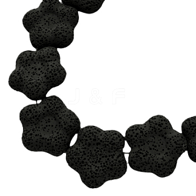 Natural Lava Rock Gemstone Beads Strands G589-2-1