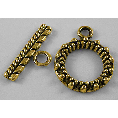 Tibetan Style Alloy Toggle Clasps GLF1061Y-NF-1