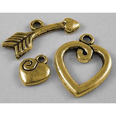 Tibetan Style Alloy Toggle Clasps GLF5027Y-1
