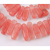 Cherry Quartz Glass Beads Strands GPE014-1
