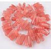 Cherry Quartz Glass Beads Strands GPE014-2
