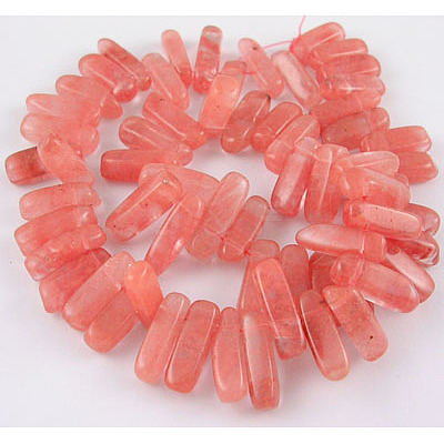 Cherry Quartz Glass Beads Strands GPE014-1