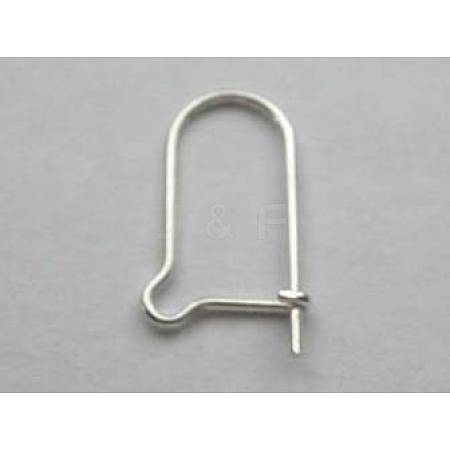 Sterling Silver Hoop Earring Findings Kidney Ear Wires H493-1