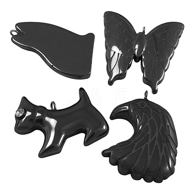 Non-magnetic Synthetic Hematite Pendants IMP039-1