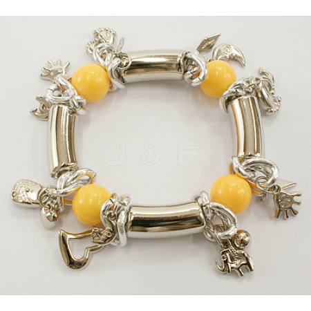 Acrylic Beads Bracelets J-JB00094-04-1
