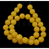 Natural Yellow Jade Beads Strands JBR10mm-7-2