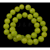 Natural Yellow Jade Beads Strands JBR6mm-12-2