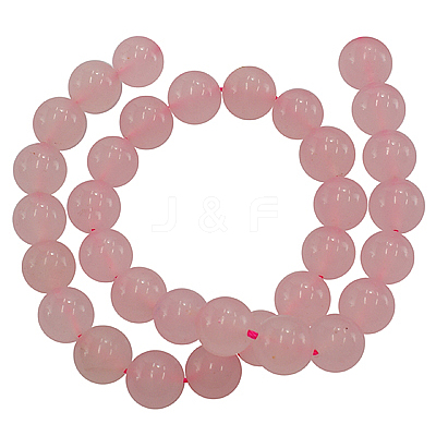 Dyed Natural White Jade Beads Strands JBR7-8mm-1