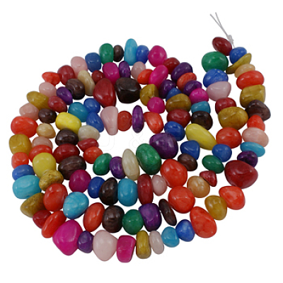 Natural Yellow Jade Beads Strands JBS001-46-1