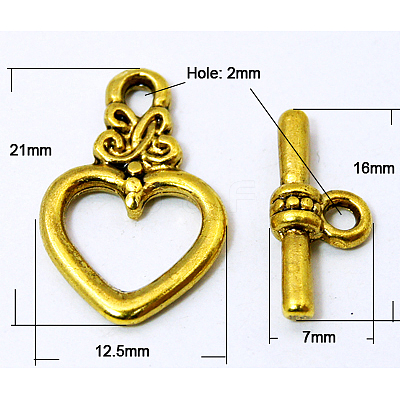 Tibetan Style Toggle Clasps K086H032-1