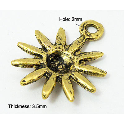 Tibetan Style Alloy Pendants K0910031-1